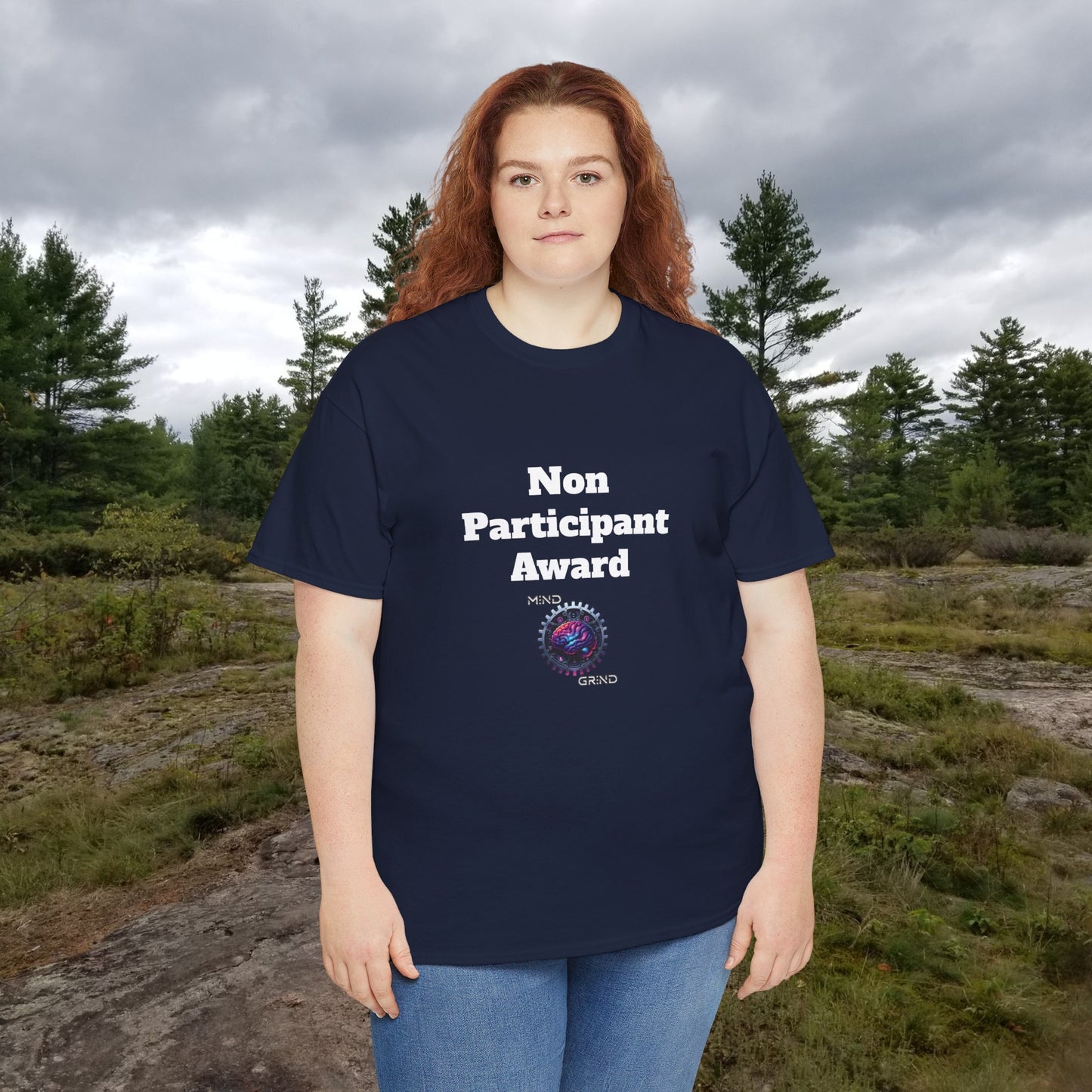 Non Participant Award - Unisex Heavy Cotton Tee - Large Logo