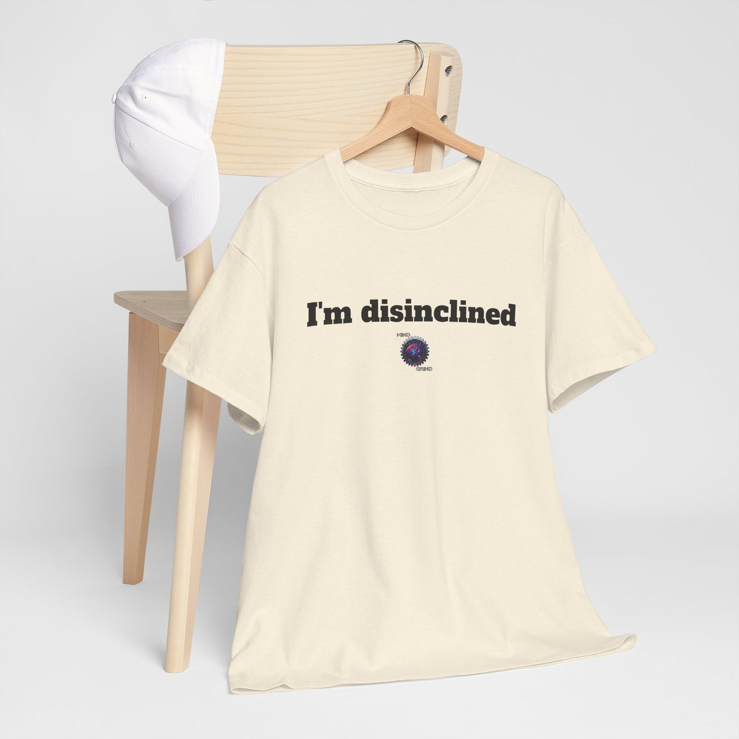 I'm disinclined - Unisex Heavy Cotton Tee - Small Logo