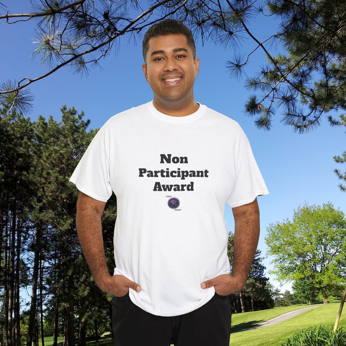 Non Participant Award - Unisex Heavy Cotton Tee - Small Logo