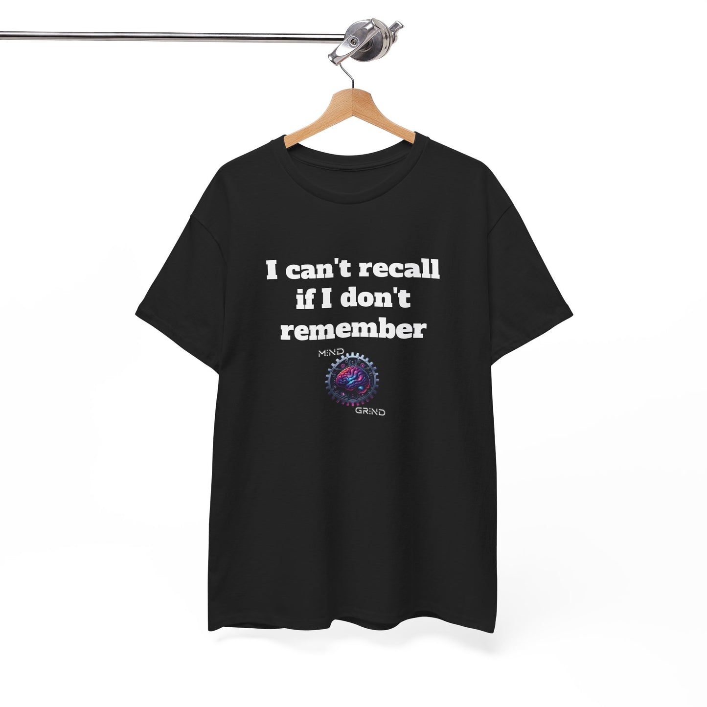 I can't recall if I don't remember - Unisex Heavy Cotton Tee - Large Logo