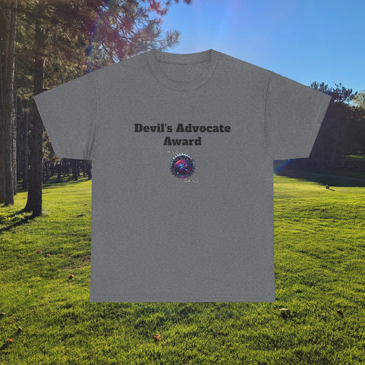 Devil's Advocate Award - Unisex Heavy Cotton Tee - Large Logo