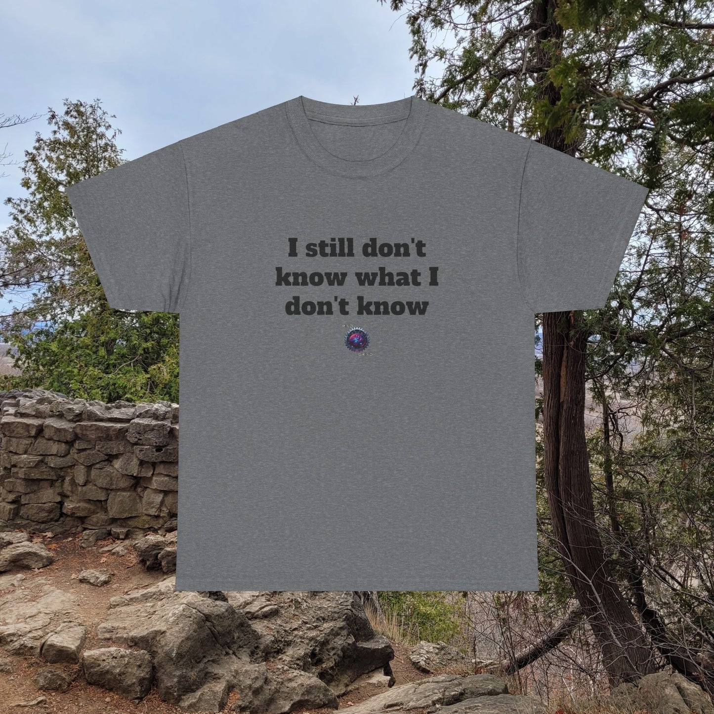 I still don't know what I don't know - Unisex Heavy Cotton Tee - Small Logo