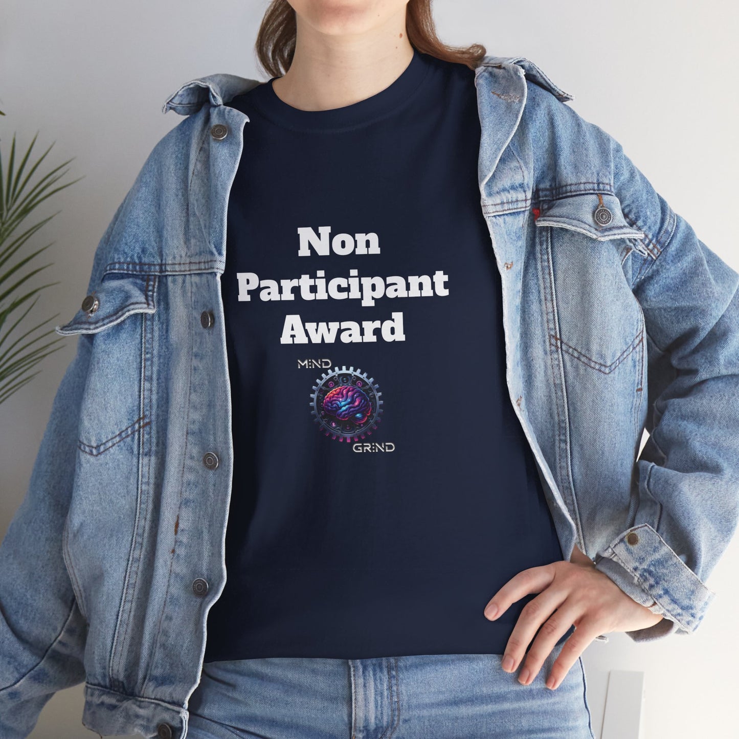 Non Participant Award - Unisex Heavy Cotton Tee - Large Logo