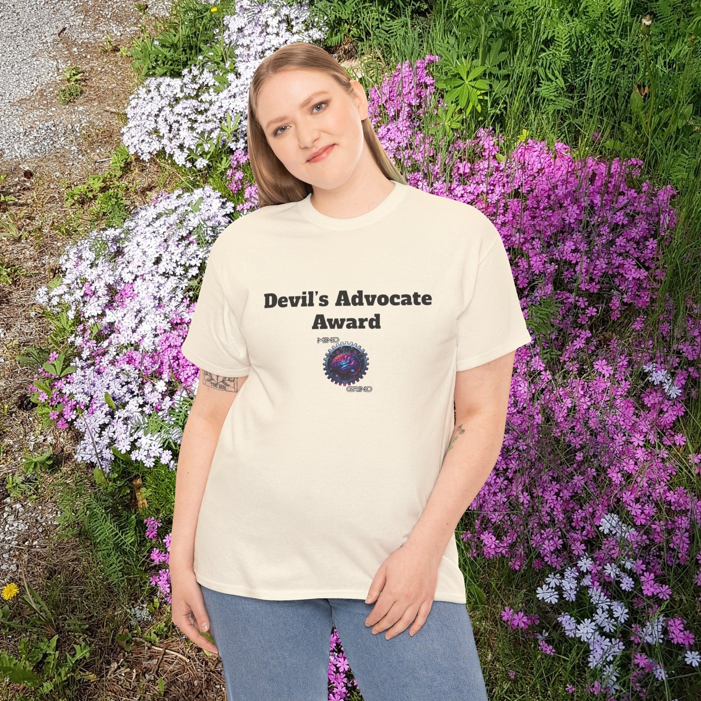 Devil's Advocate Award - Unisex Heavy Cotton Tee - Large Logo