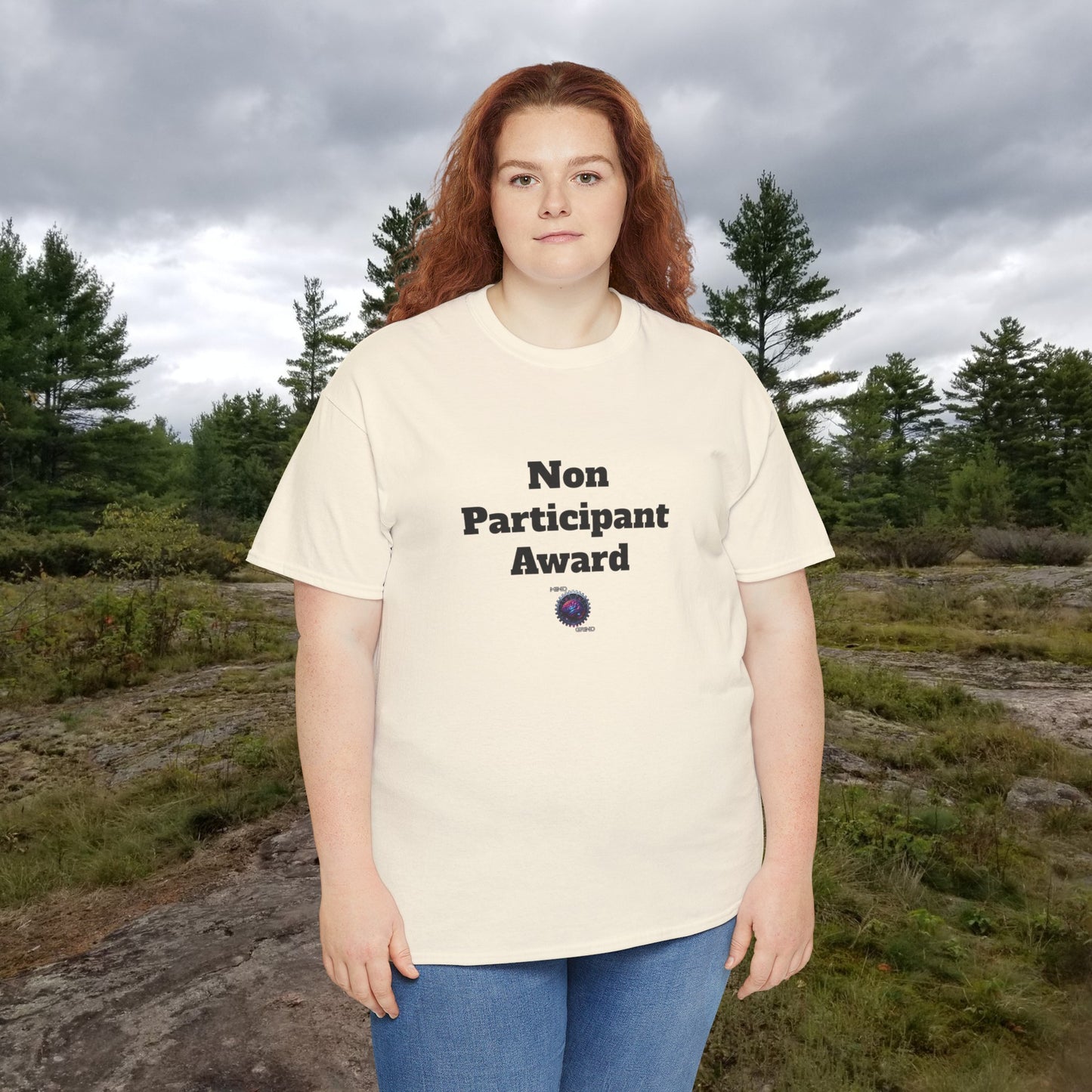 Non Participant Award - Unisex Heavy Cotton Tee - Small Logo
