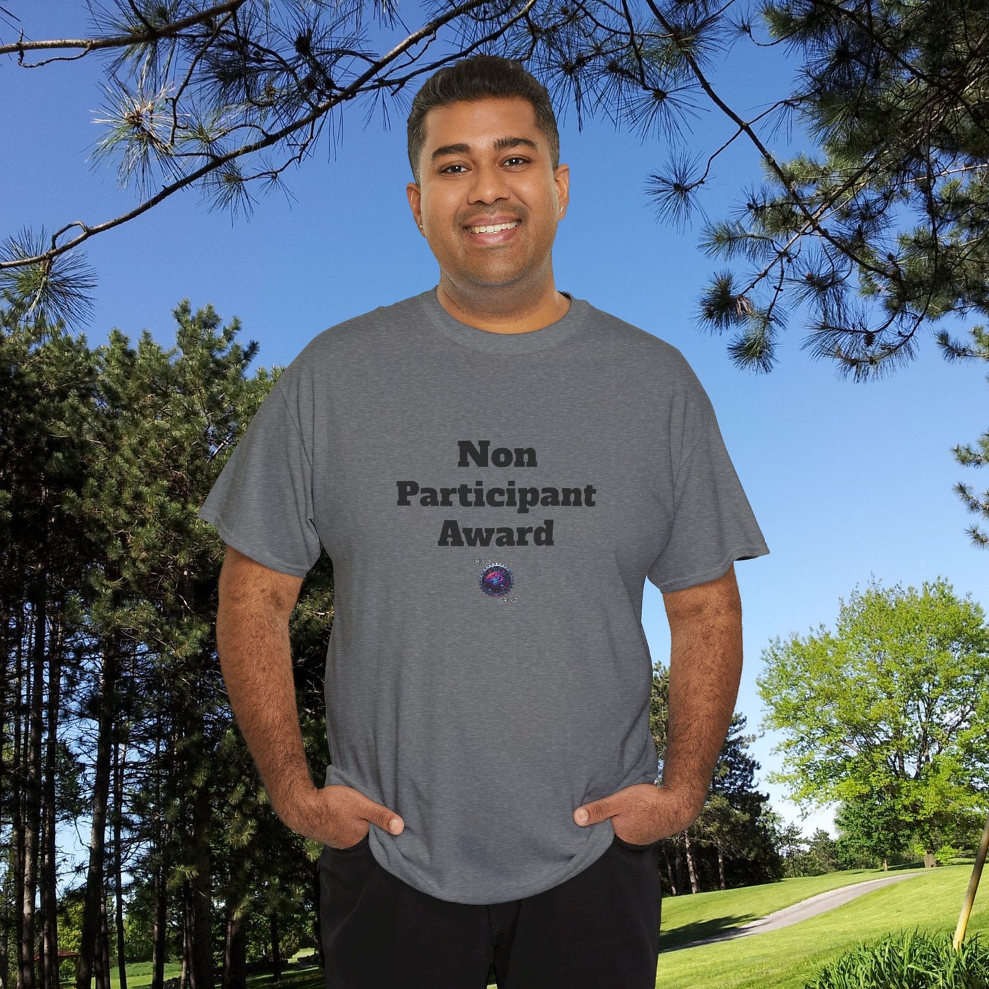 Non Participant Award - Unisex Heavy Cotton Tee - Small Logo
