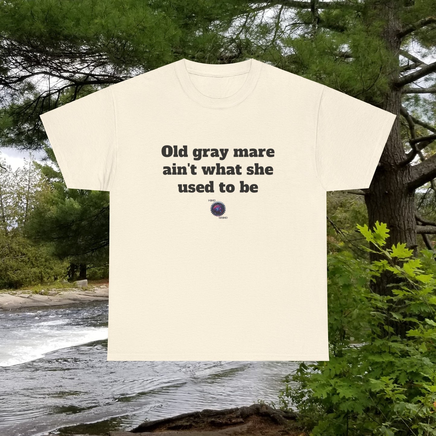 Old gray mare ain't what she used to be - Unisex Heavy Cotton Tee - Small Logo