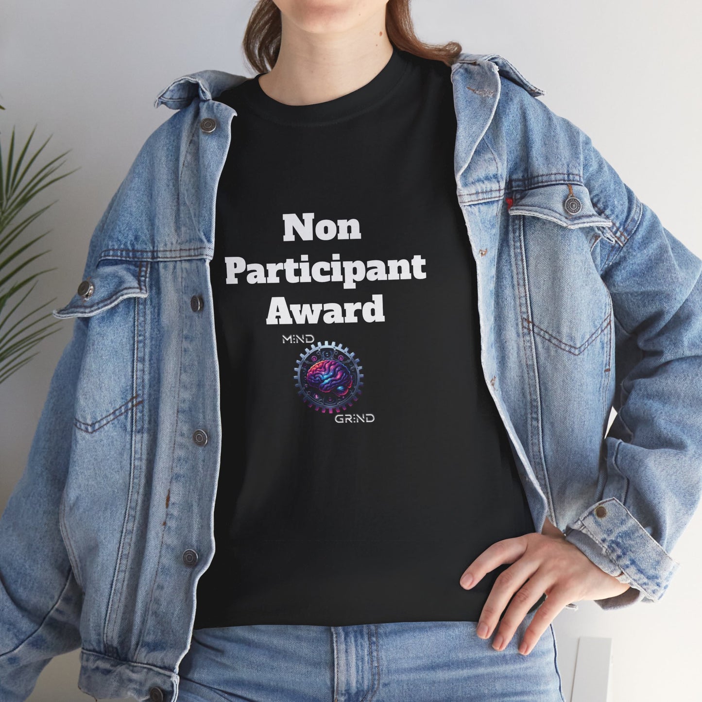 Non Participant Award - Unisex Heavy Cotton Tee - Large Logo