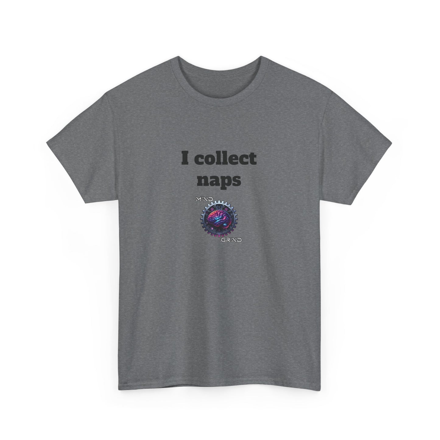 I collect naps - Unisex Heavy Cotton Tee - Large Logo