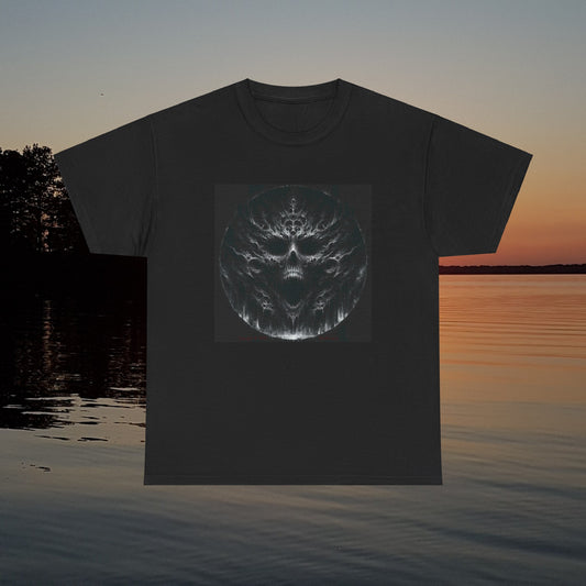 Horror Skull Circle - Unisex Heavy Cotton Tee