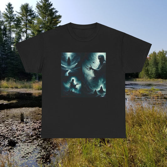 Horror 3 Skeletons - Unisex Heavy Cotton Tee