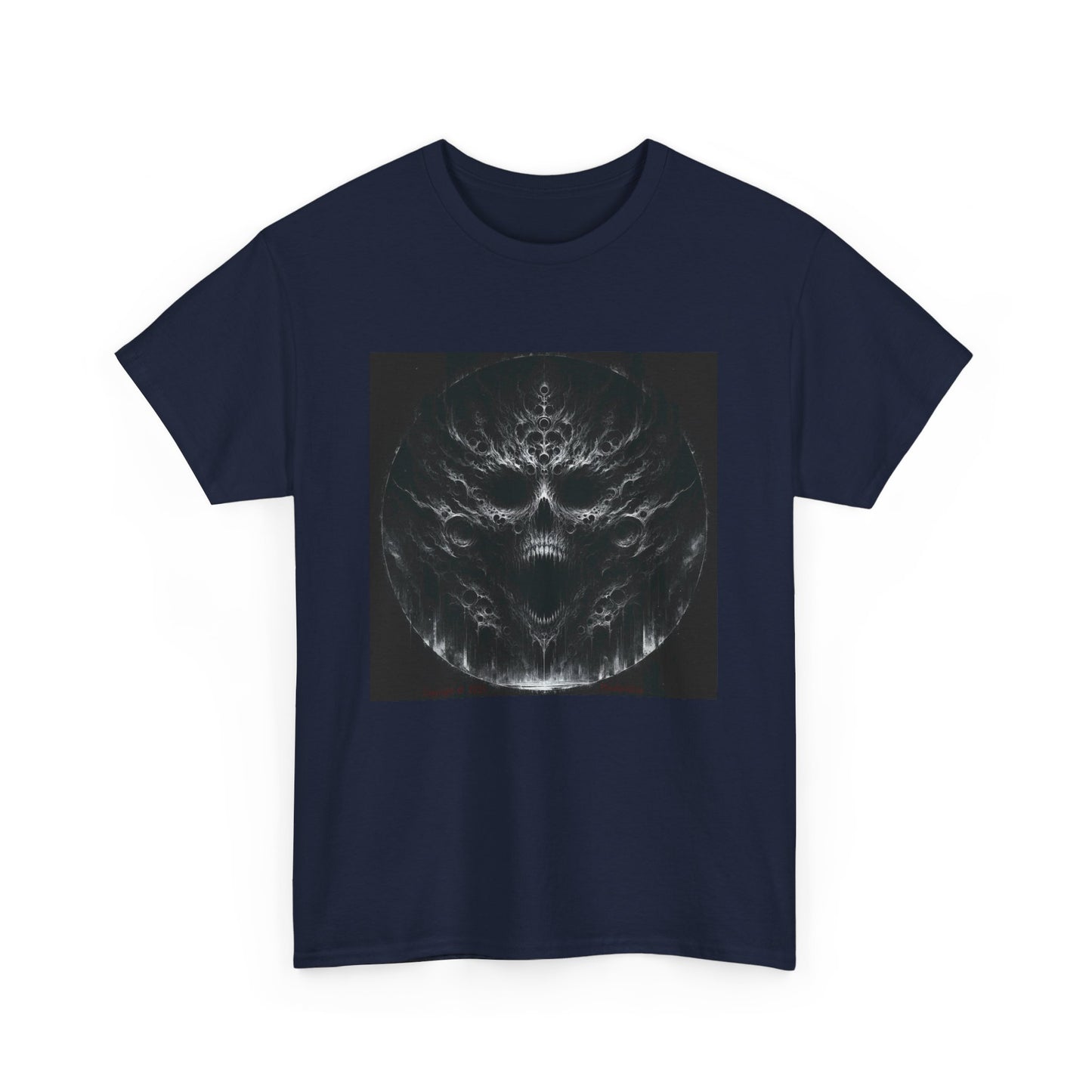 Horror Skull Circle - Unisex Heavy Cotton Tee