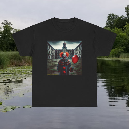 Horror Clown In Asylum - Unisex Heavy Cotton Tee