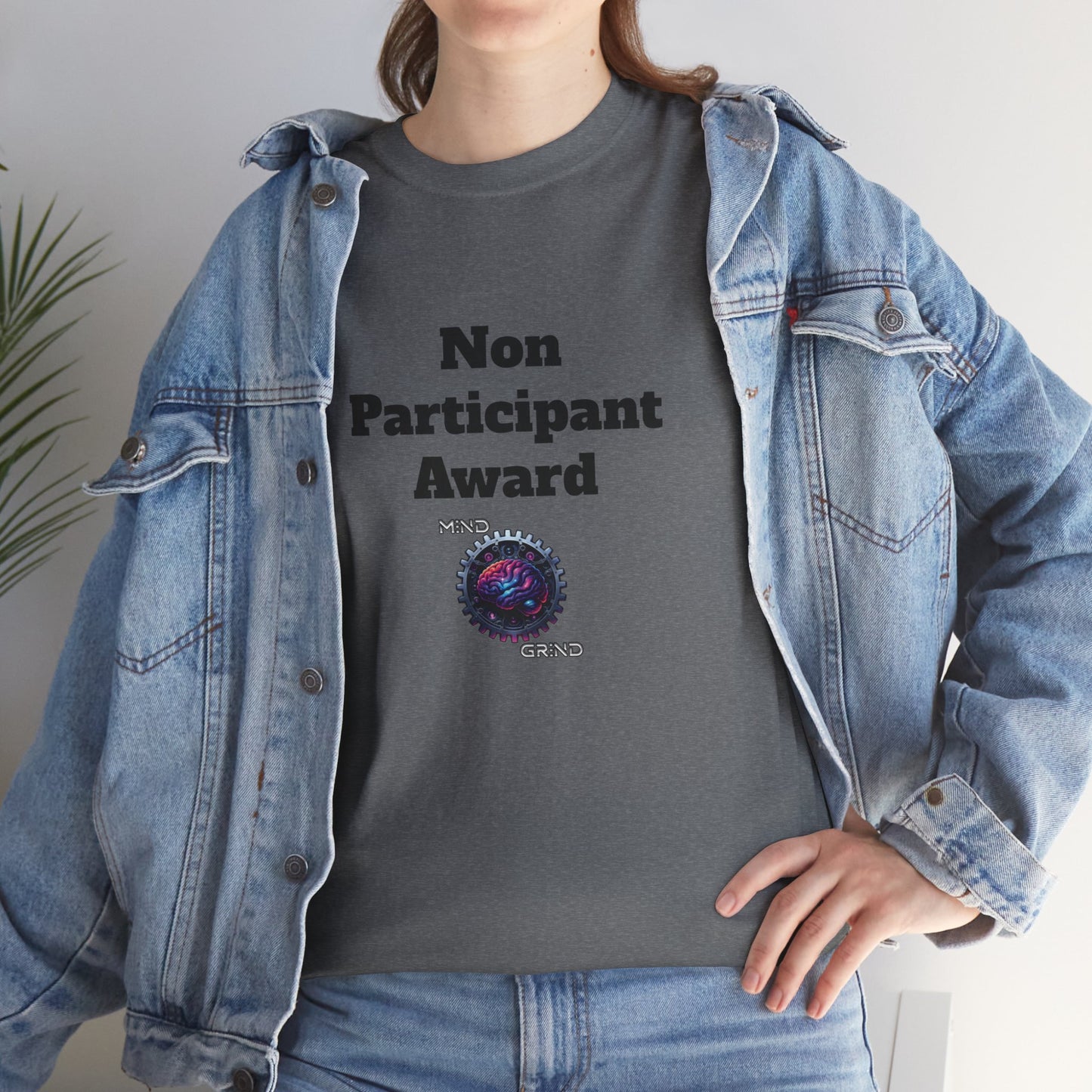 Non Participant Award - Unisex Heavy Cotton Tee - Large Logo
