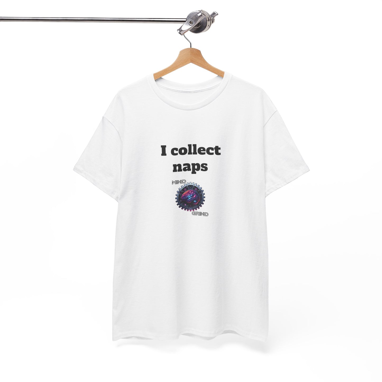 I collect naps - Unisex Heavy Cotton Tee - Large Logo