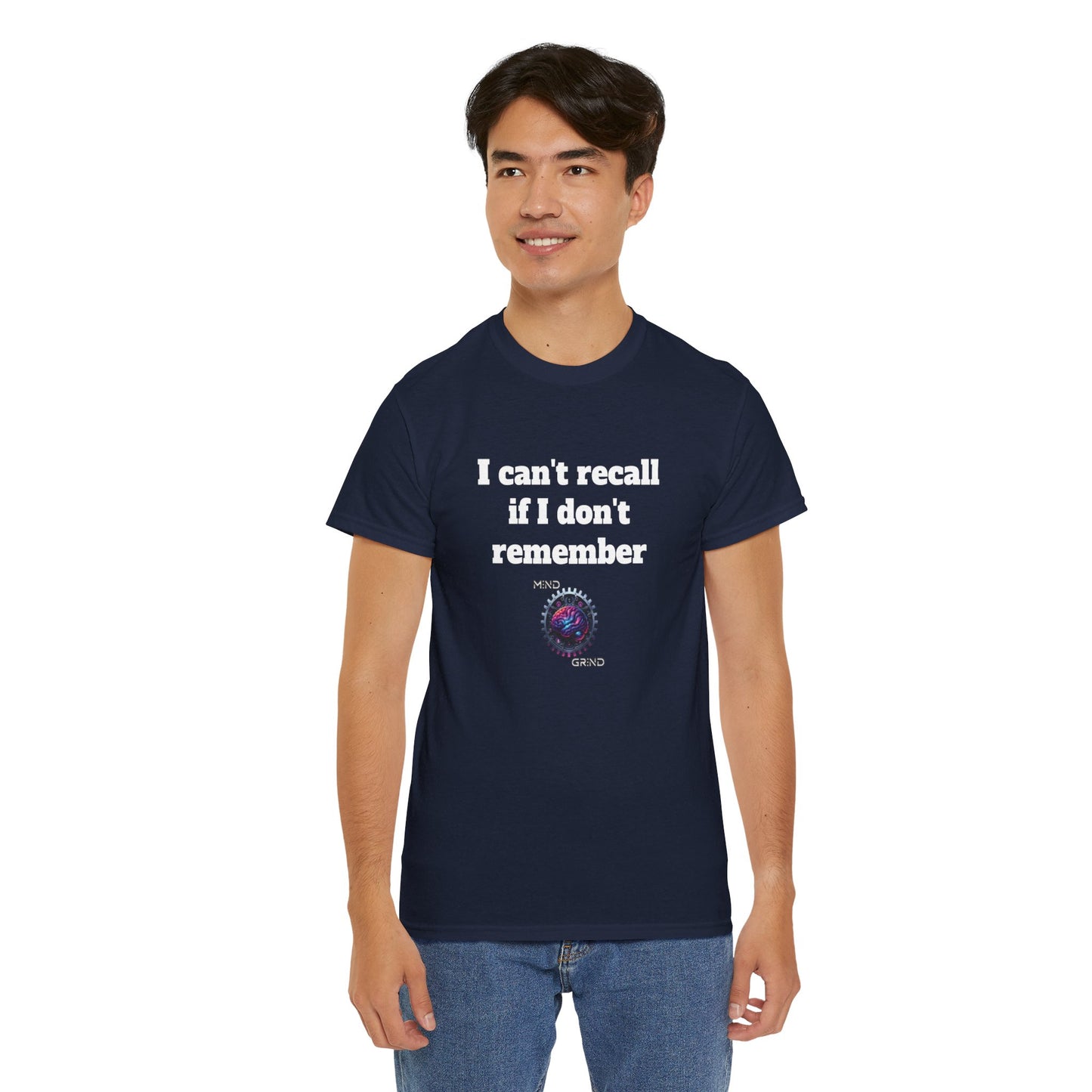 I can't recall if I don't remember - Unisex Heavy Cotton Tee - Large Logo