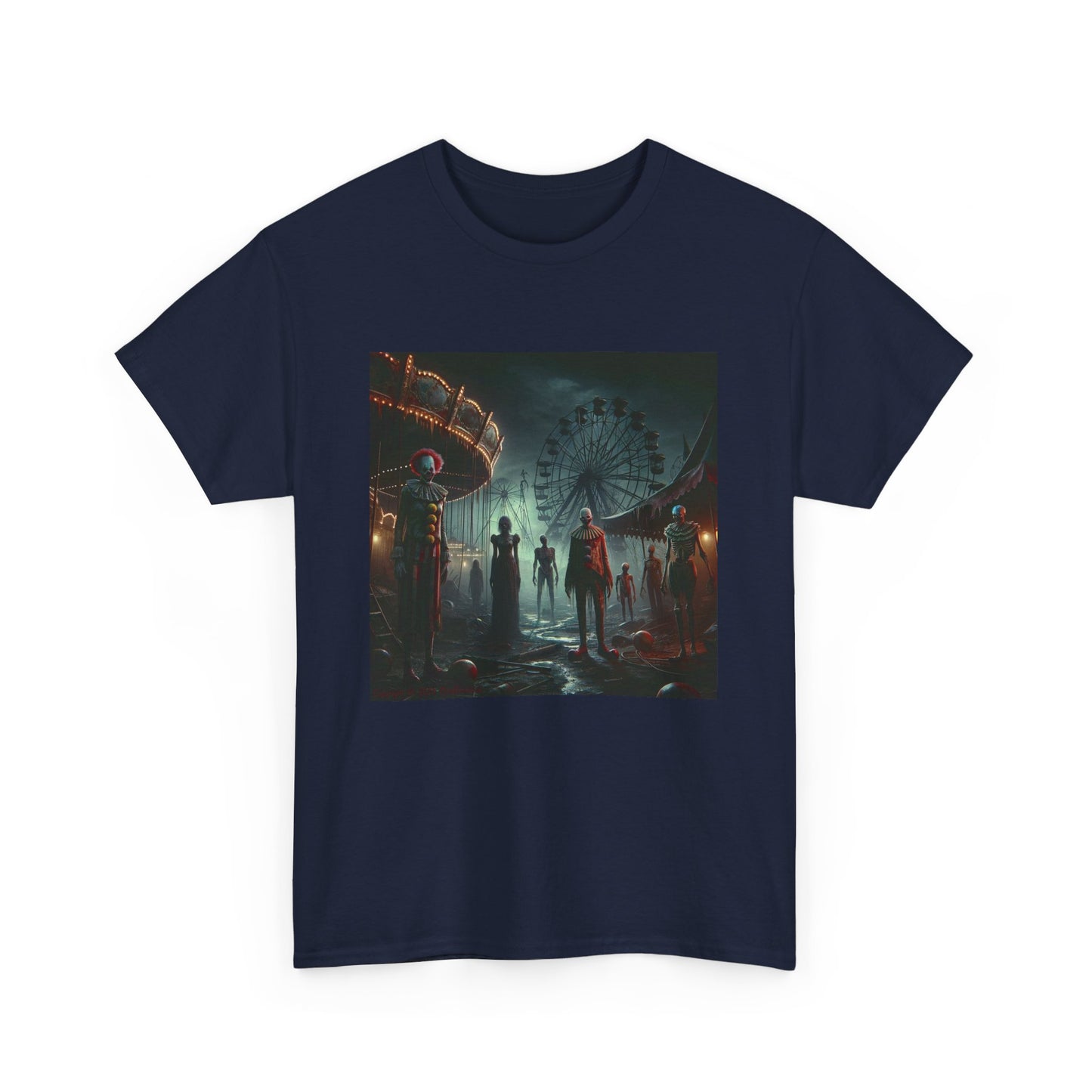 Horror Midway Clowns - Unisex Heavy Cotton Tee