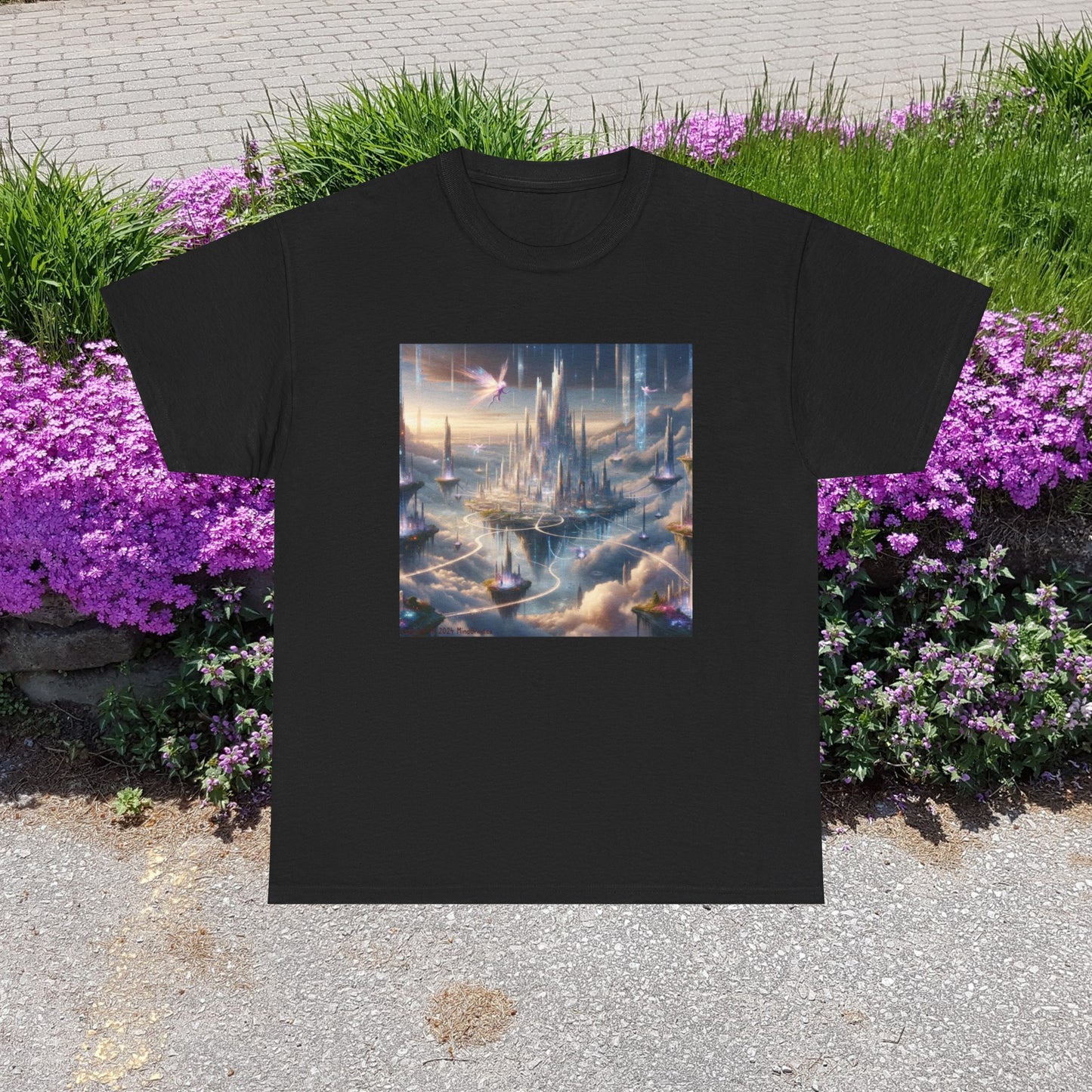 Fantasy Sky City - Unisex Heavy Cotton Tee