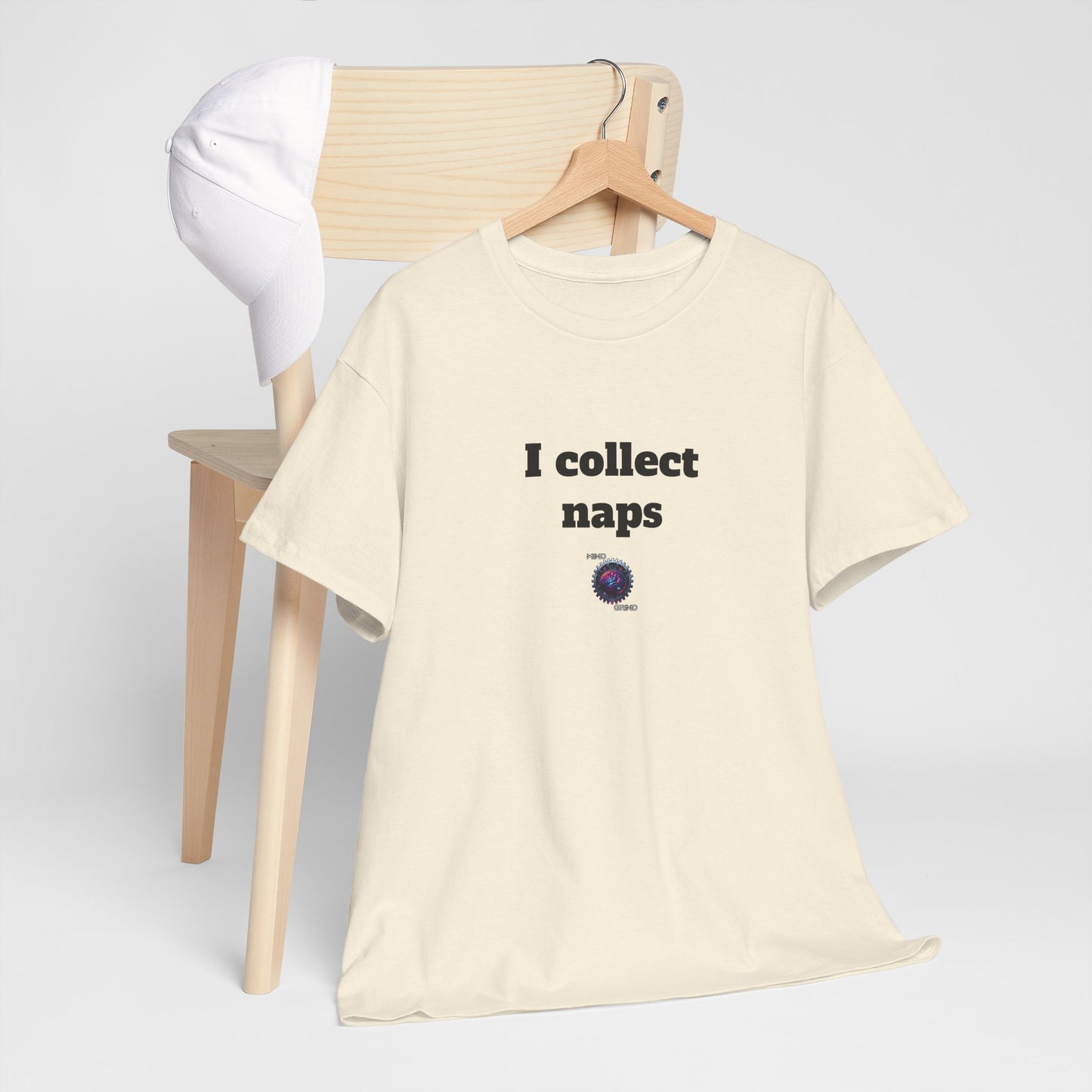 I collect naps - Unisex Heavy Cotton Tee - Small Logo