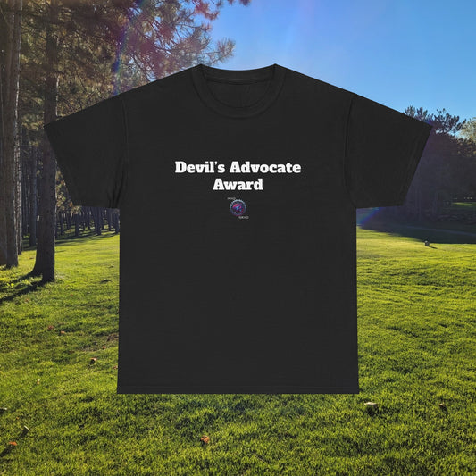Devil's Advocate Award - Unisex Heavy Cotton Tee - Small Logo