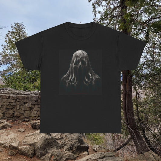Horror Skull Shroud - Unisex Heavy Cotton Tee