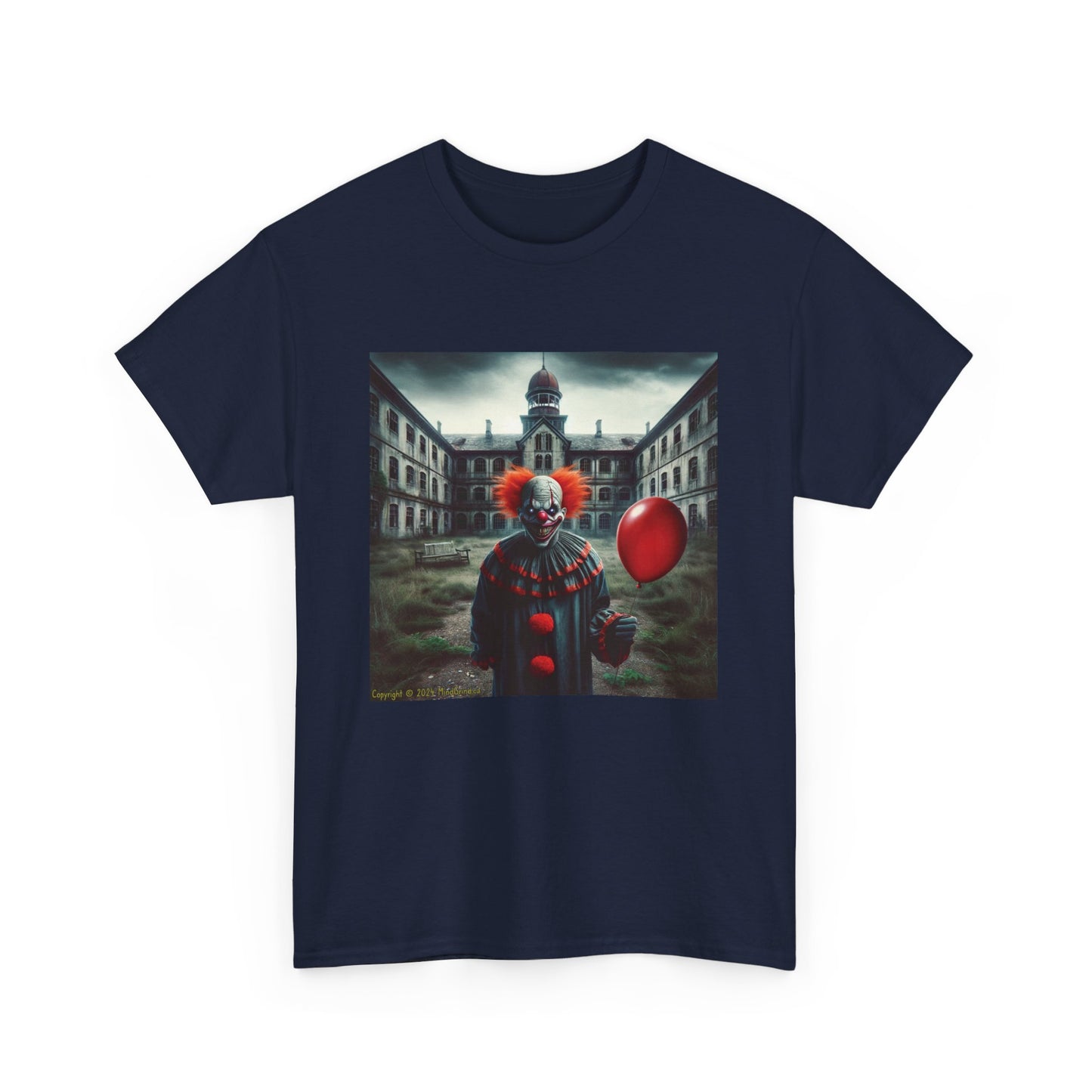 Horror Clown In Asylum - Unisex Heavy Cotton Tee