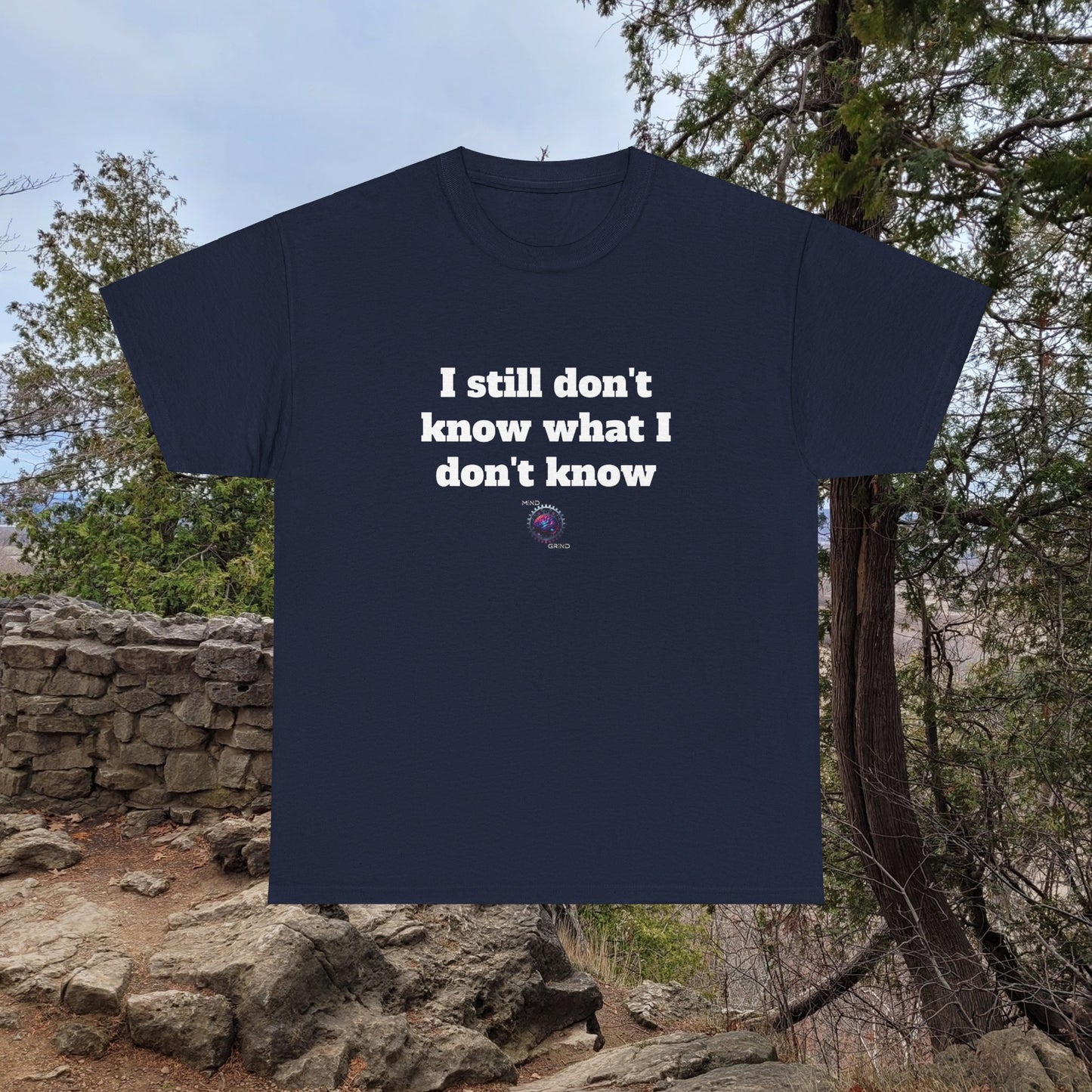 I still don't know what I don't know - Unisex Heavy Cotton Tee - Small Logo