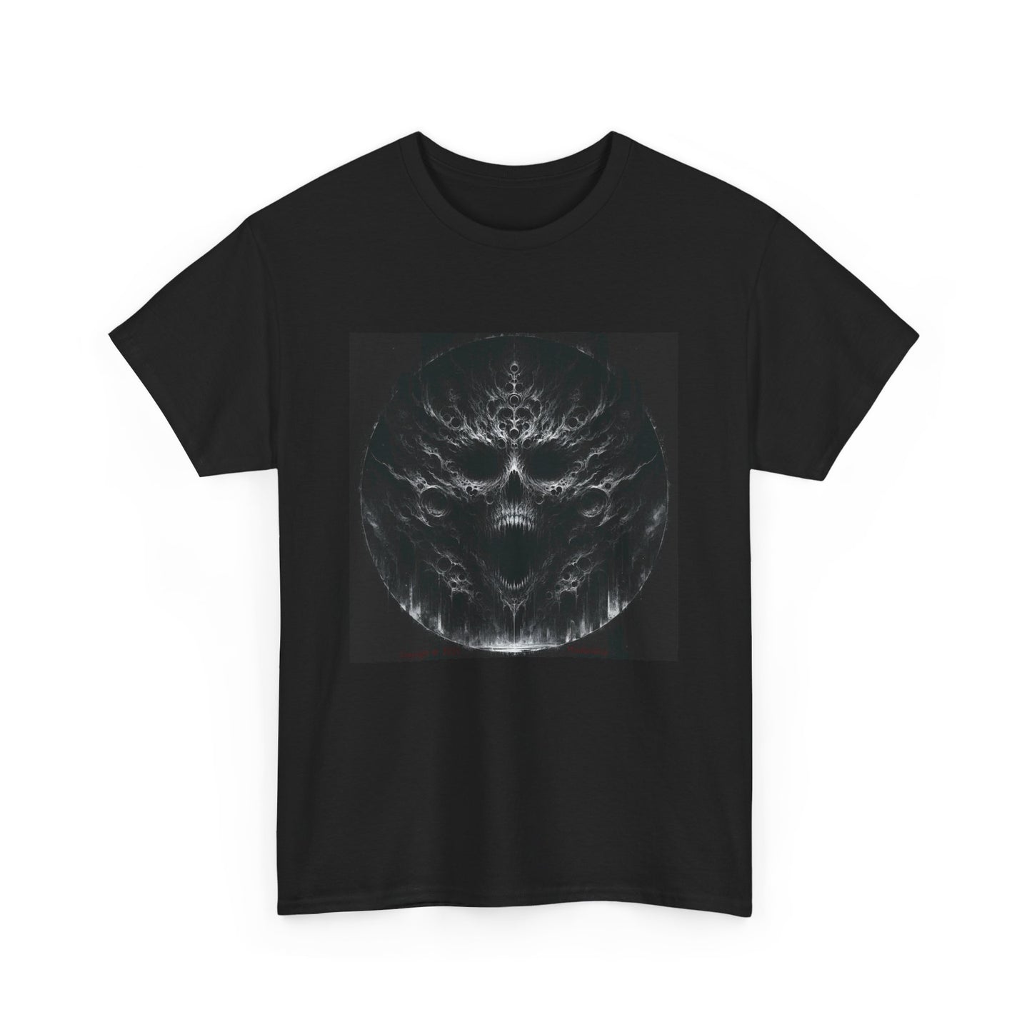 Horror Skull Circle - Unisex Heavy Cotton Tee
