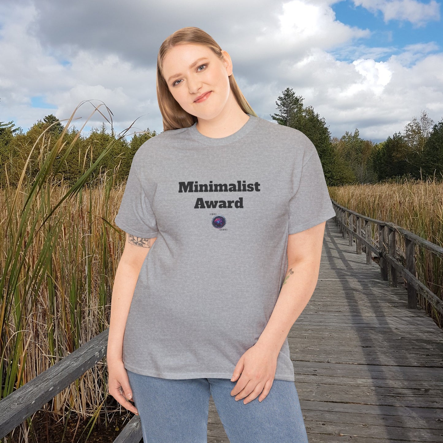 Minimalist Award - Unisex Heavy Cotton Tee - Small Logo