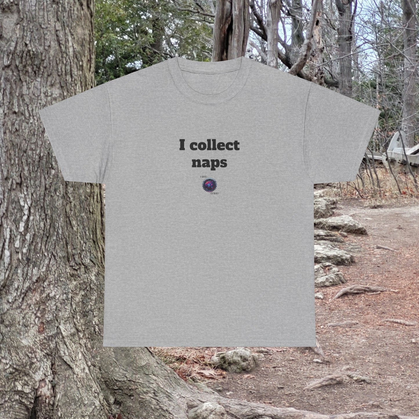 I collect naps - Unisex Heavy Cotton Tee - Small Logo