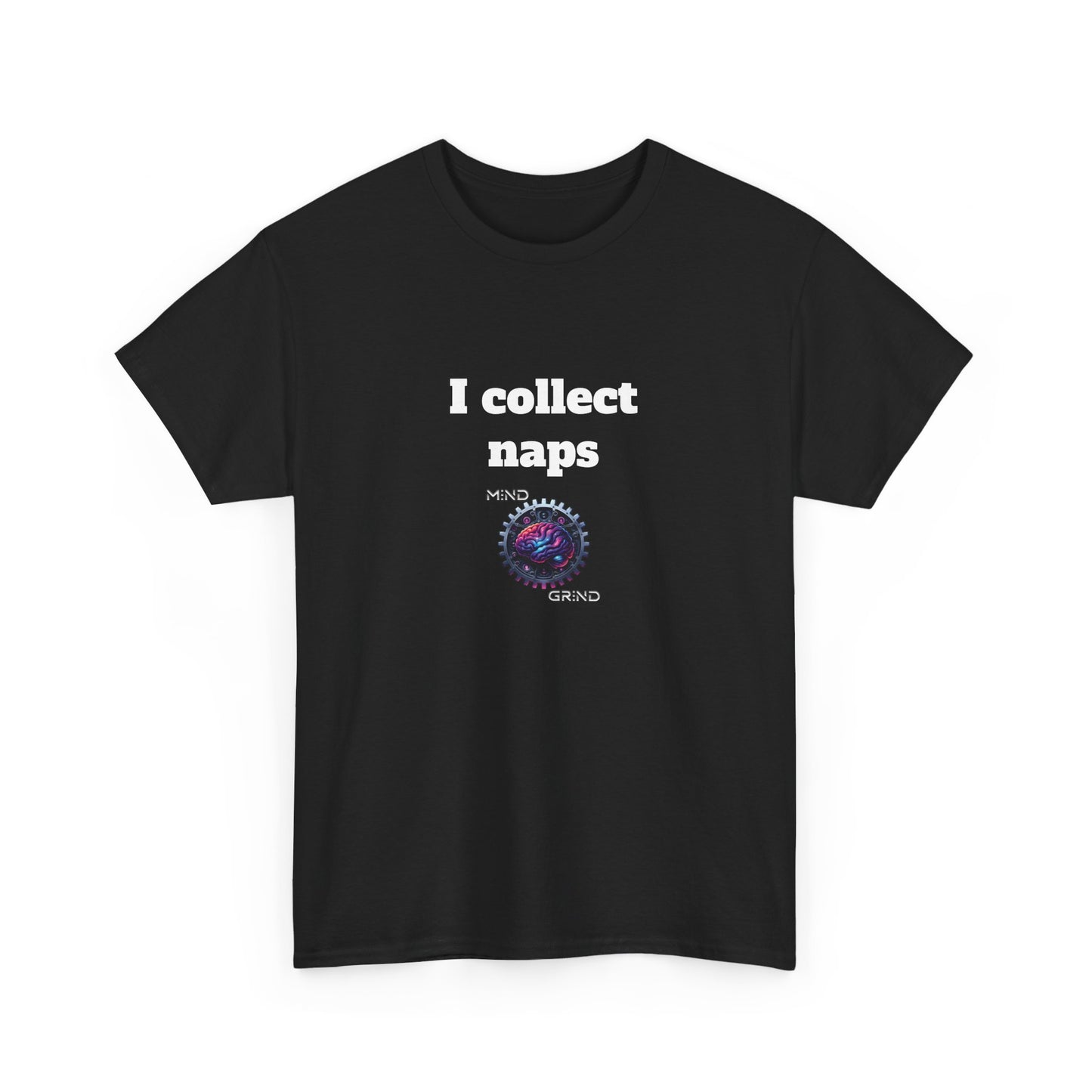 I collect naps - Unisex Heavy Cotton Tee - Large Logo