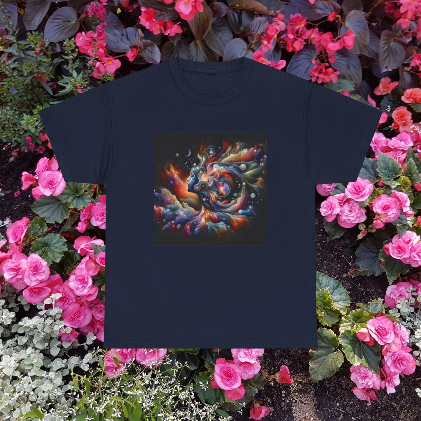 Women Space Girl Color - Unisex Heavy Cotton Tee