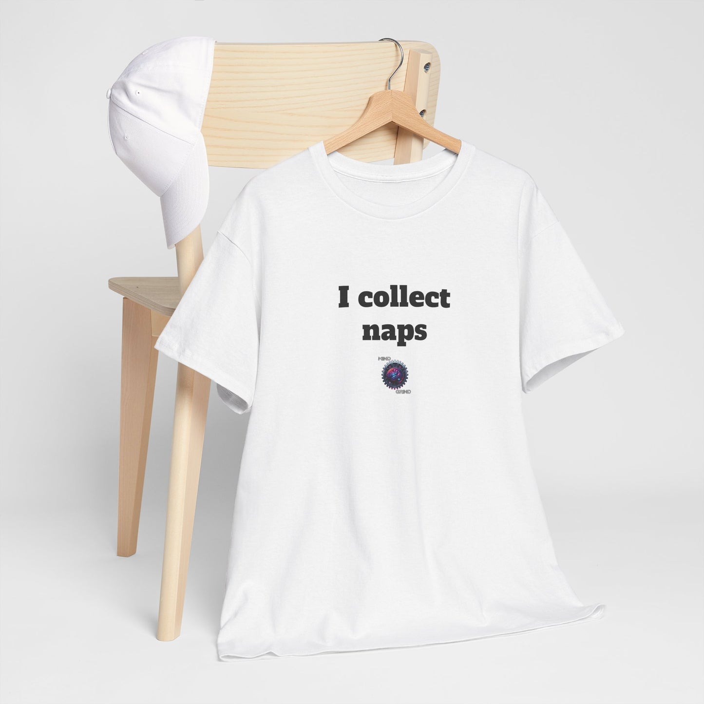 I collect naps - Unisex Heavy Cotton Tee - Small Logo