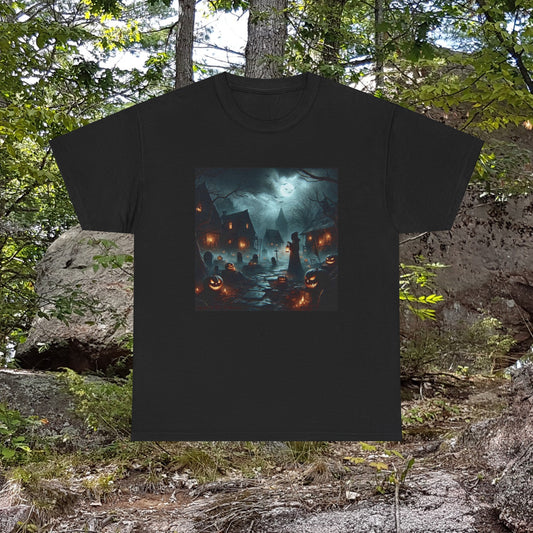 Horror Pumpkin Town - Unisex Heavy Cotton Tee