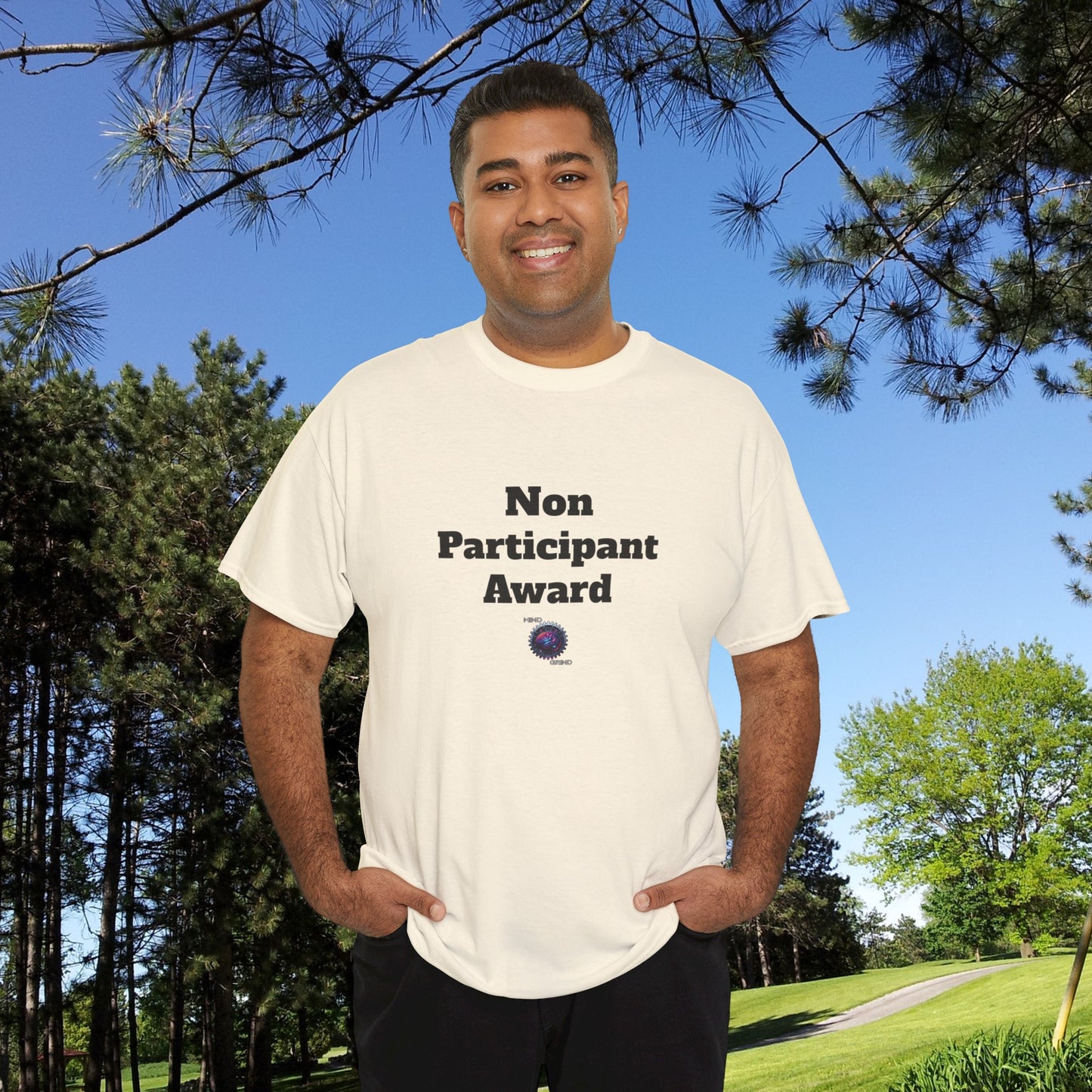 Non Participant Award - Unisex Heavy Cotton Tee - Small Logo