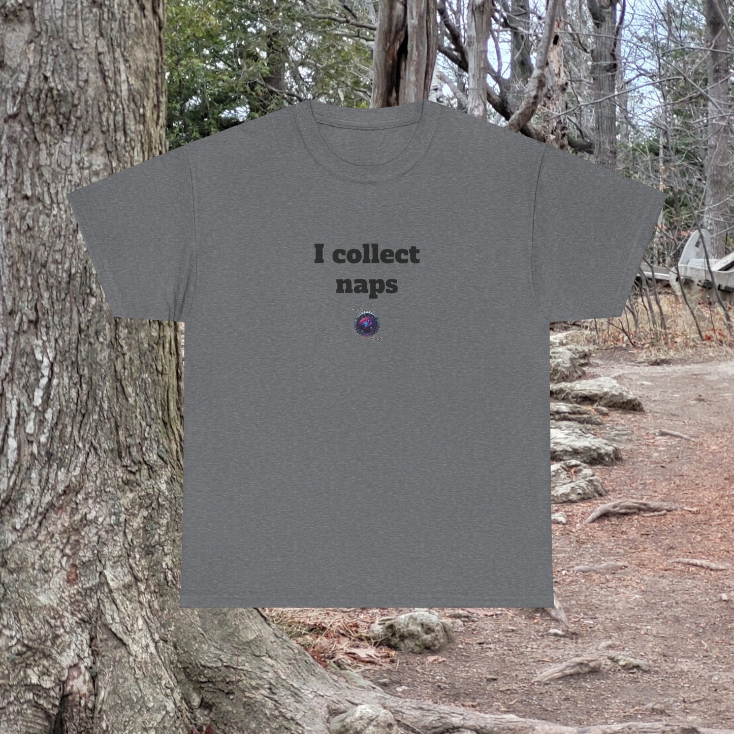 I collect naps - Unisex Heavy Cotton Tee - Small Logo