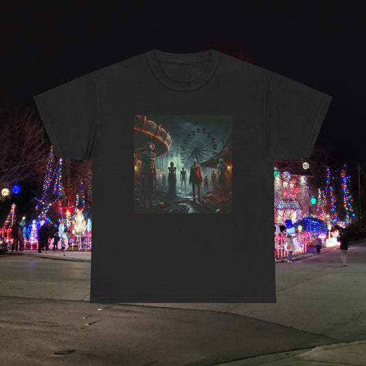 Horror Midway Clowns - Unisex Heavy Cotton Tee