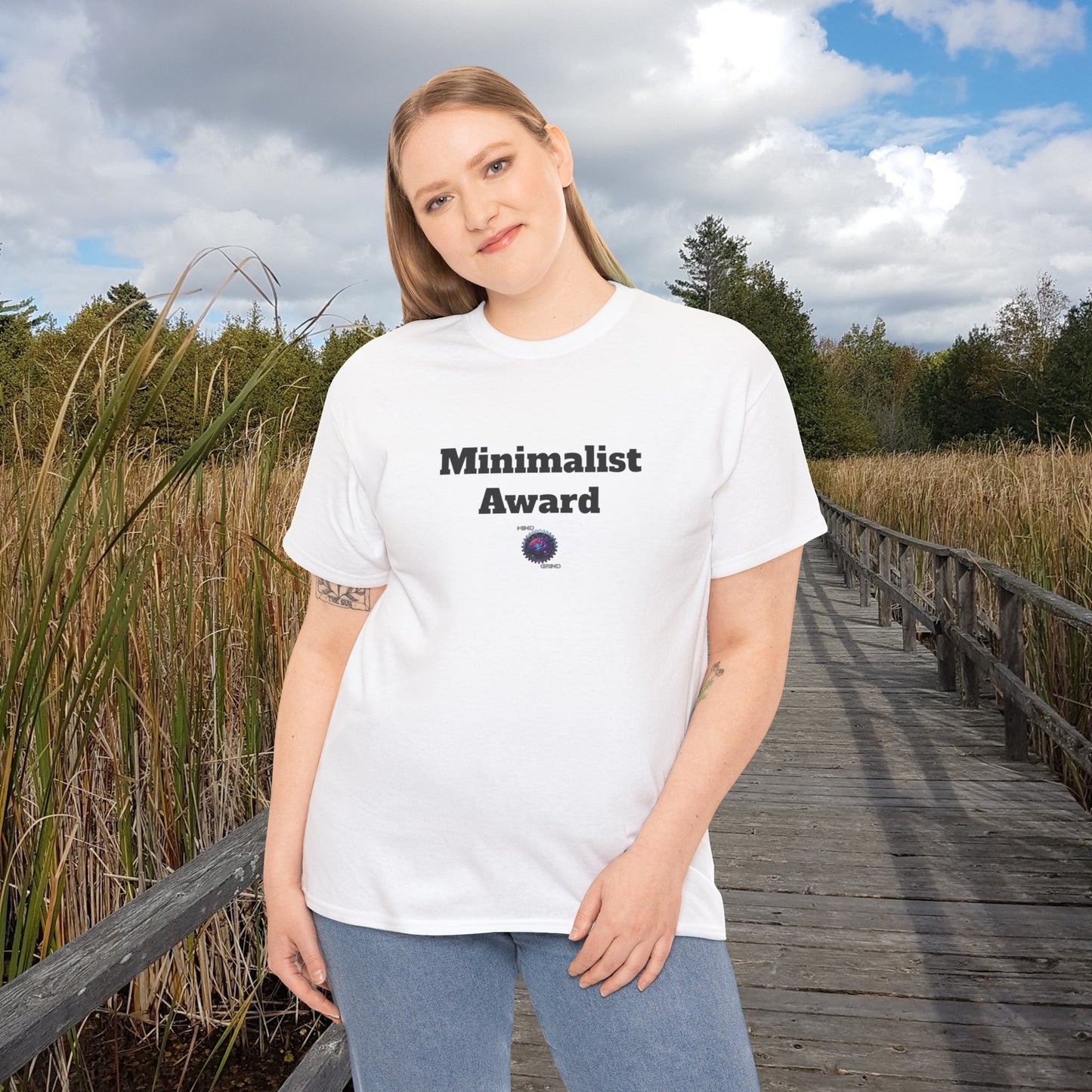Minimalist Award - Unisex Heavy Cotton Tee - Small Logo